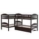 preview thumbnail 5 of 11, Simple Twin over Twin L-Shaped Bunk Bed with Trundle