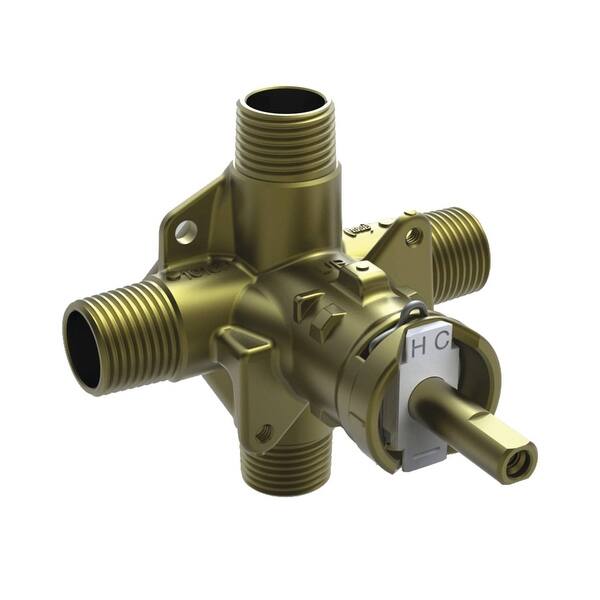 Moen 1/2 Inch IPS Posi-Temp Pressure Balanced Rough-In Valve (No - Bed ...