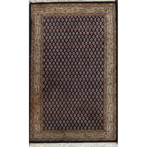 Paisley Traditional Botemir Oriental Area Rug Hand-knotted Wool Carpet - 2'11" x 5'1"