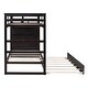preview thumbnail 24 of 37, Twin Over Twin Wooden Bunk Bed with Trundle, Staircase & Drawers