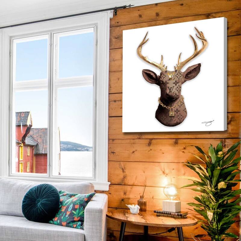 "Louis Vuitton Deer" by Jodi Print on Canvas