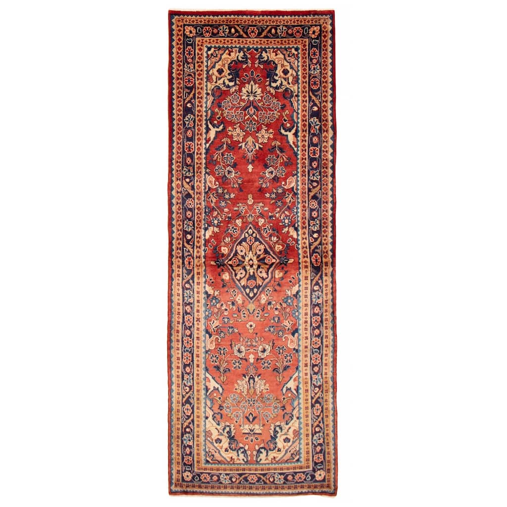 ECARPETGALLERY Hand-knotted Kayseri Vintage Copper Wool Rug - 3'6 x 10'6