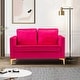 preview thumbnail 23 of 71, Clos 51'' Modern Upholstered Sofa with Golden Legs by HULALA HOME FUSHIA