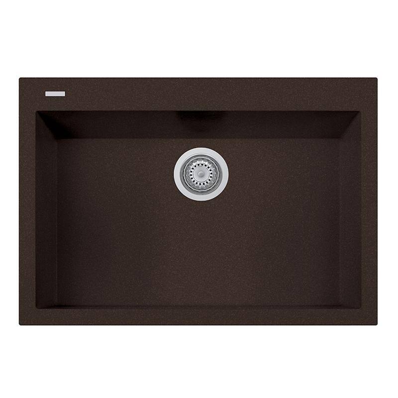 LaToscana ONE Series 30" x 20" Drop-In Single-Bowl Quartz Sink
