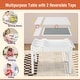 preview thumbnail 6 of 18, Costway Kids Multi Activity Play Table Wooden Building Block Desk w/ - See Details