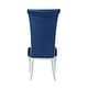 preview thumbnail 8 of 14, Somette Contemporary Tall Roll Back Side Chair, Set of 2 - N/A