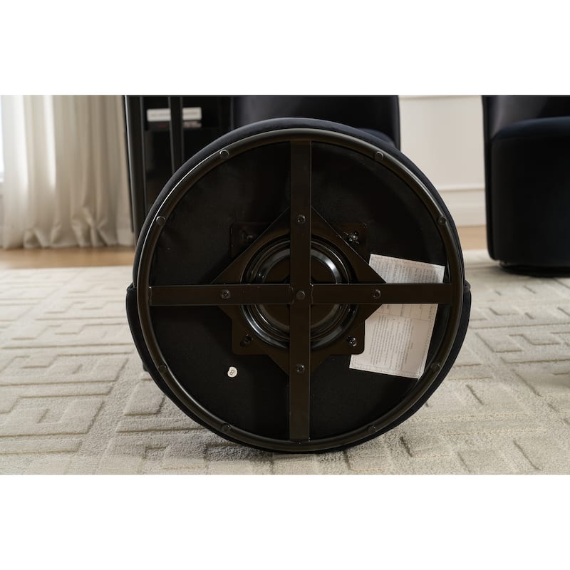 Upholstered Swivel Barrel Chair Dining Chair Side Chair