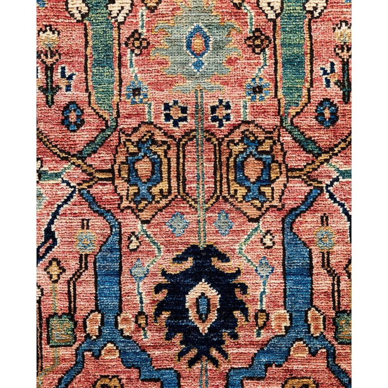 Serapi One-of-a-Kind Hand-Knotted Area Rug - Pink - 8' 11" x 12' 0"