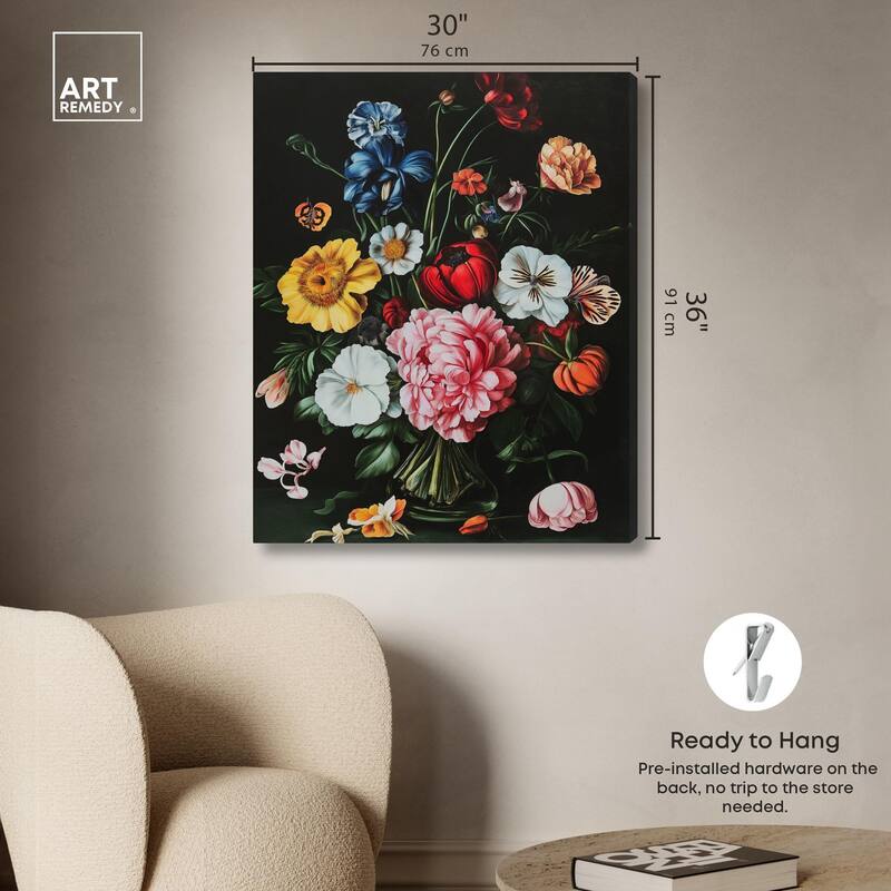 Violet Vignette I Canvas by Art Remedy, Gallery Wrapped