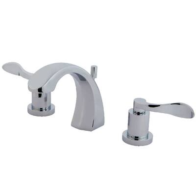 Kingston Brass NuWave 1.2 GPM Widespread Bathroom Faucet with Pop-Up
