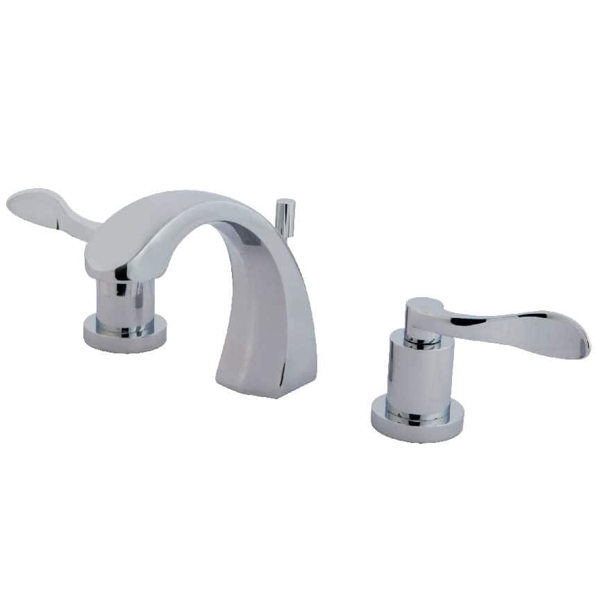 Kingston Brass NuWave 1.2 GPM Widespread Bathroom Faucet with Pop-Up