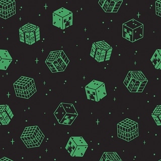 Minecraft Black Blocks Peel and Stick Wallpaper