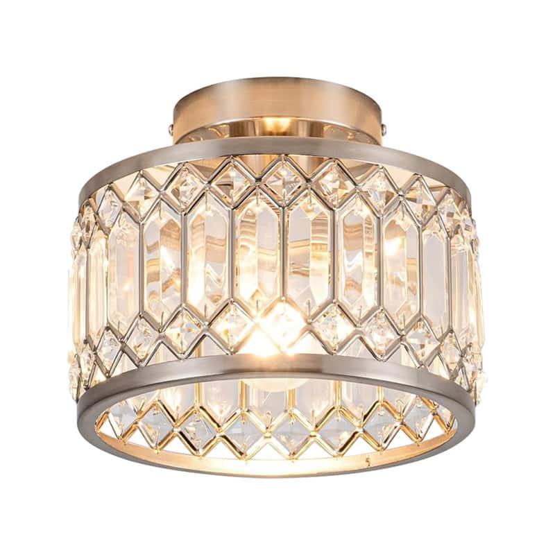 Modern light fixture silver ceiling lighting silver living room dining room light