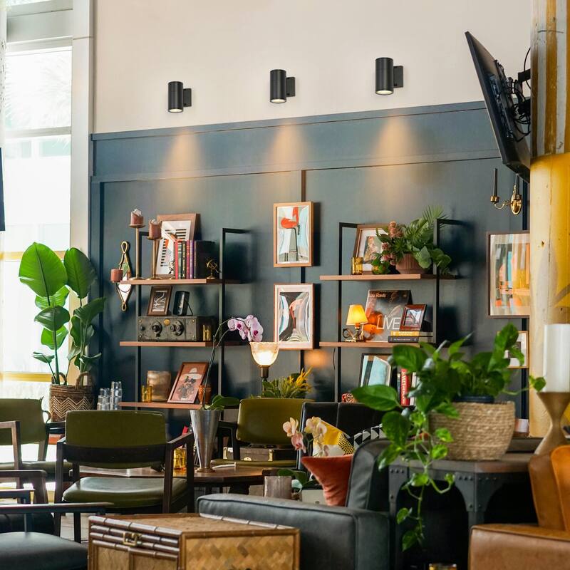 Modern Farmhouse Black 1-Light Round Wall Sconce for Residential and Commercial spaces - W 3.5" x D 6.2" x H 6.5"