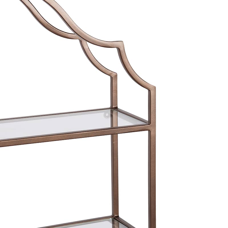 Kate and Laurel Leanna Tiered Wall Shelf