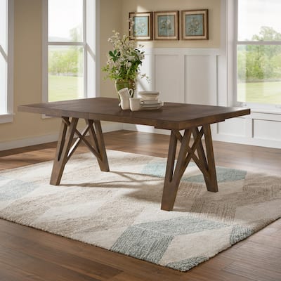 Harstad Wood Finish 72"-90" Extendable Dining Table by iNSPIRE Q Modern