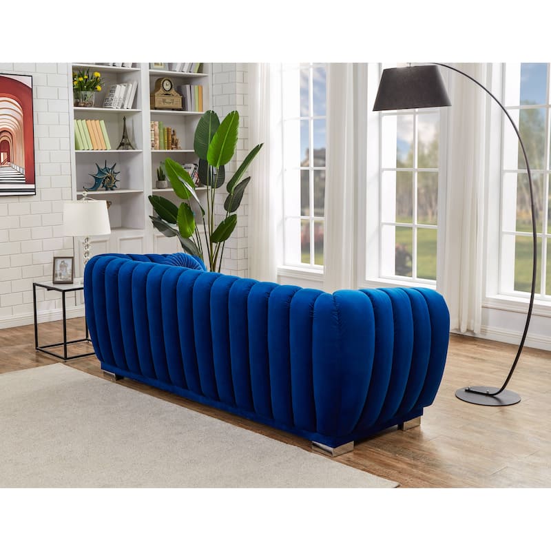 Kayley Luxury Velvet sofa love seat Standard Living Room Set