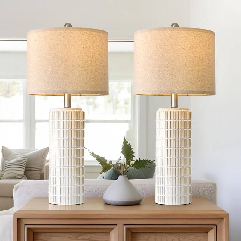 Tall Table Lamps for Living Room Set of 2