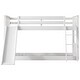 preview thumbnail 7 of 9, White Twin over Twin Bunk Bed with Convertible Slide and Ladder for Bedroom