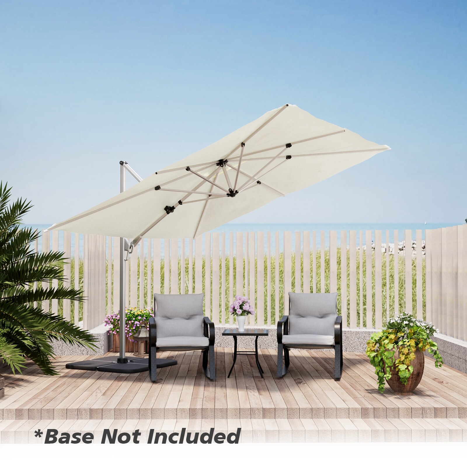 abba 9 foot auto tilt and crank aluminum patio umbrella Lyon 2023| Feet With Push Button market umbrella 9 ft Aluminum Crank-lift Cantilever