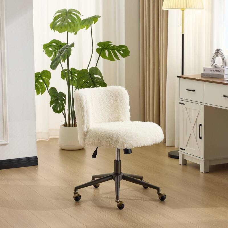 Plush Velvet Swivel Chair Antique Bronze Base With Wheels