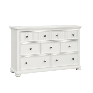 Savannah 7-Drawer Dresser - White Finish