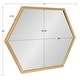 preview thumbnail 34 of 37, Kate and Laurel Laverty Framed Hexagon Wall Mirror