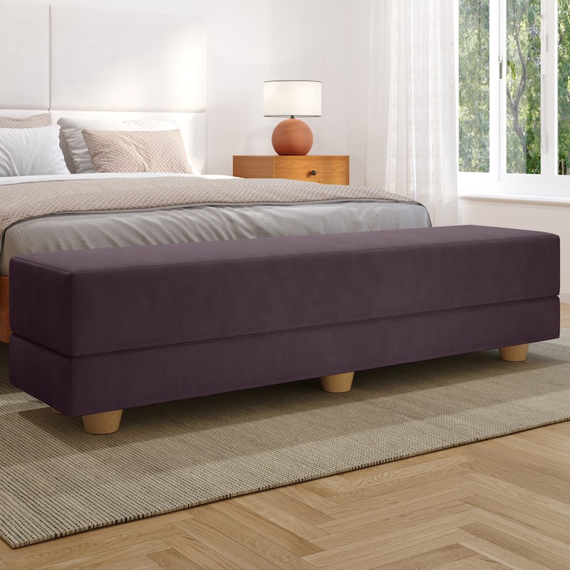 Jaxx Camden Convertible Bed Bench / Fold-Out Twin Guest Bed - Pinot
