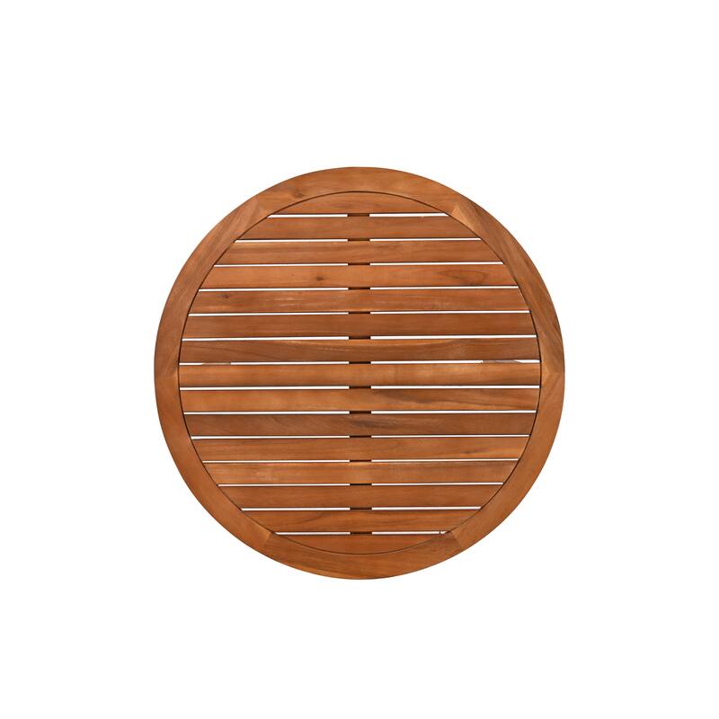 Christopher Knight Home - Aurelia Acacia Wood Outdoor Tub Design Loveseat with Woven Rope and Table Set