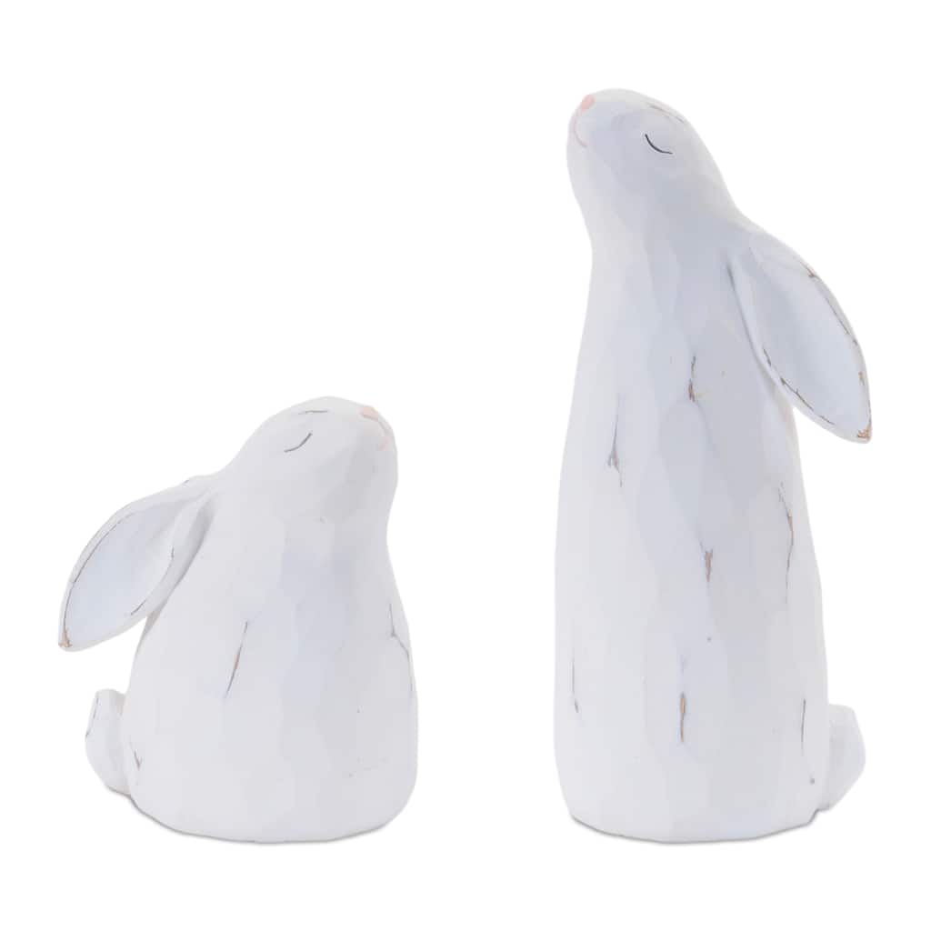 Carved Bunny Figurine (Set of 4)