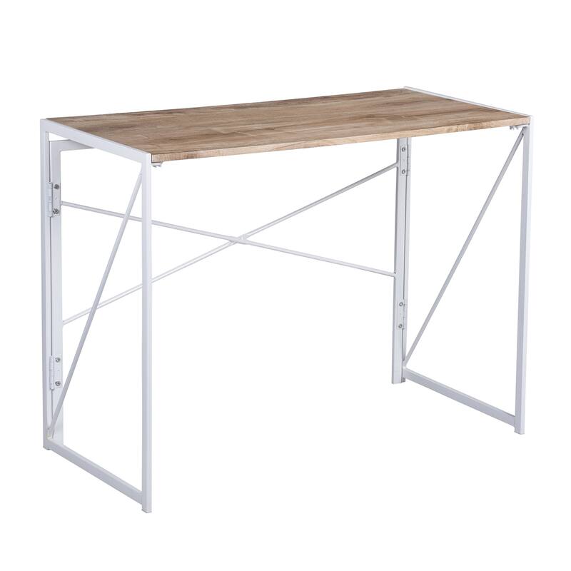 HomyLin 39" Simple Folding Study Writing Desk, No Assembly Required