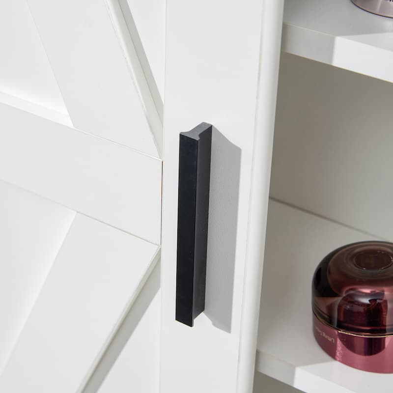 Wood Wall-Mounted Storage Cabinet - White