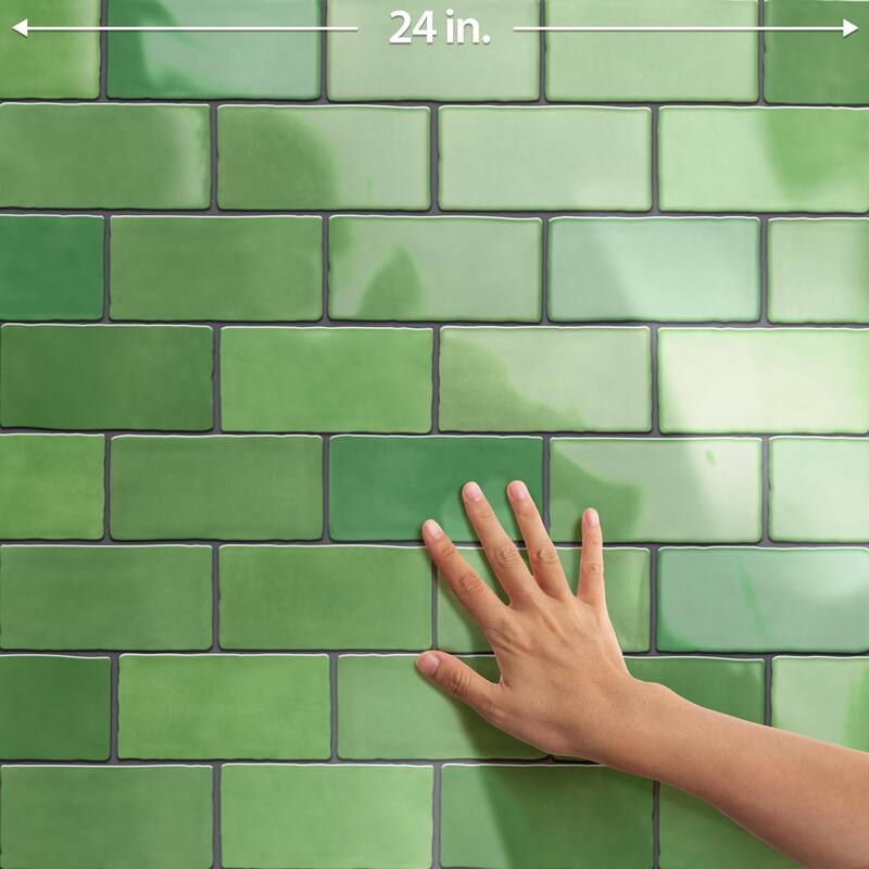 Merola Tile Viva Aloe 3" x 6" Ceramic Wall Tile