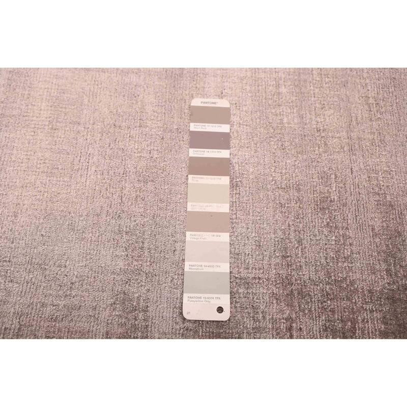 ECARPETGALLERY Hand Loomed Loreto Grey Viscose Rug - 5'1 x 7'3