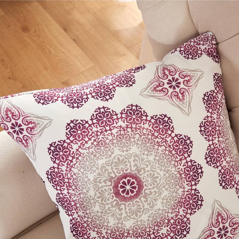 Delia Printed Pillow Shell 2 Piece Set, NO INSERT
