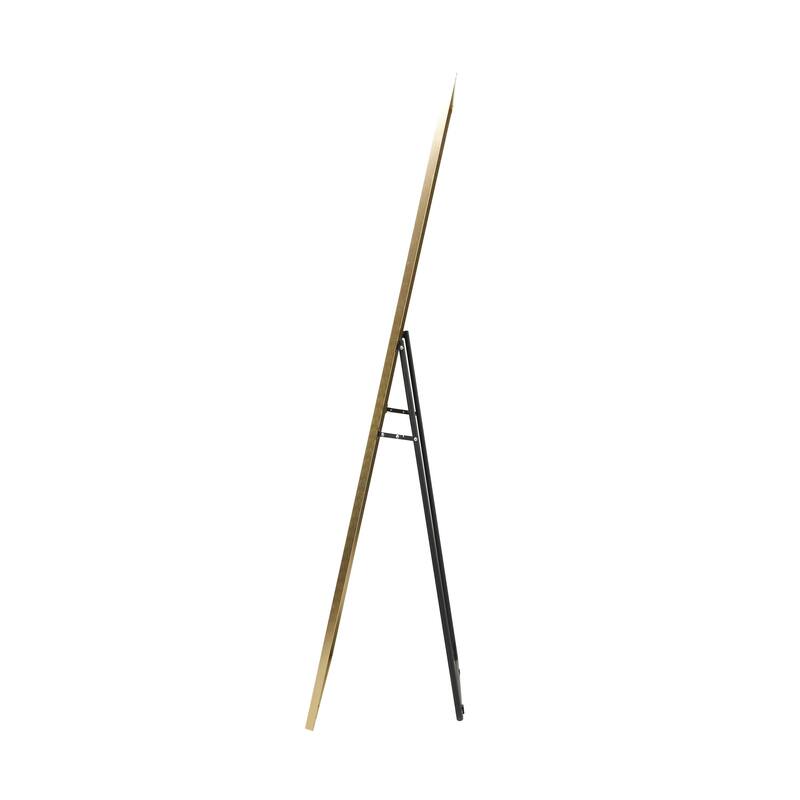 CosmoLiving by Cosmopolitan Silver or Gold Metal Room Floor Mirror with Stand