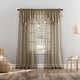 preview thumbnail 27 of 73, No. 918 Erica Crushed Voile Ascot Beaded Sheer Rod Pocket 1-Piece Curtain Valance