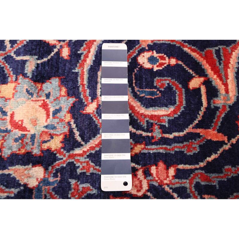 ECARPETGALLERY Hand-knotted Anadol Dark Navy Wool Rug - 3'5 x 10'2