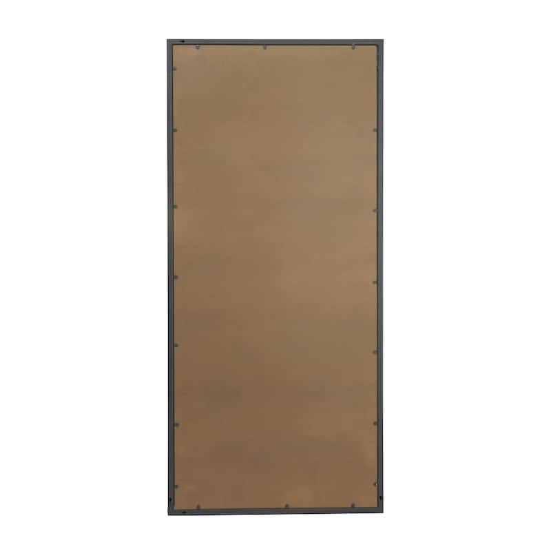 Black Metal Tall Room Floor Mirror