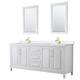 Option White, Gold Trim, White Quartz Top