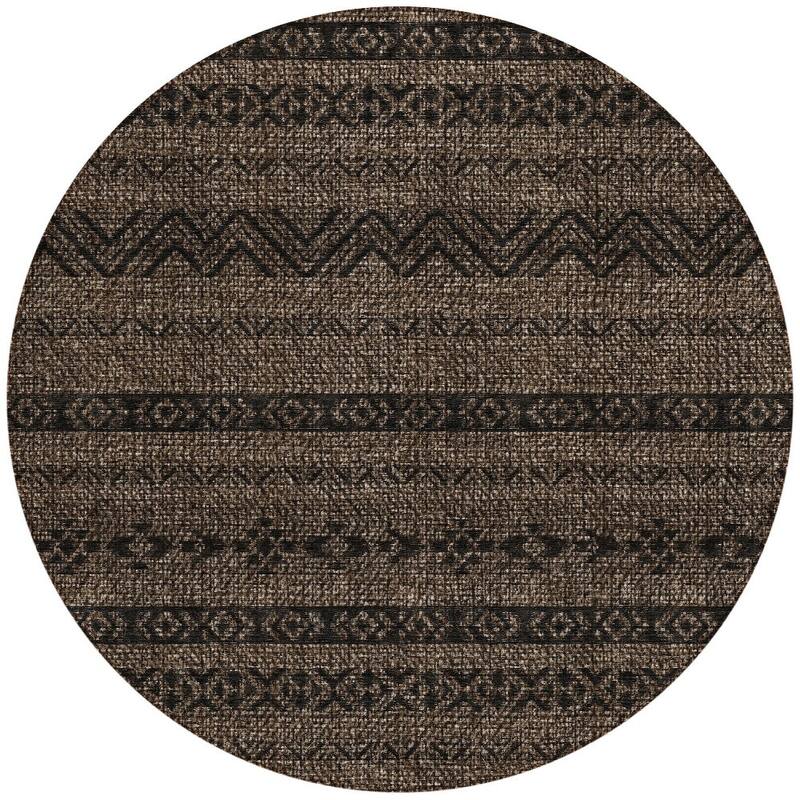 HomeRoots Southwestern Transitional Rectangle Outdoor Rug
