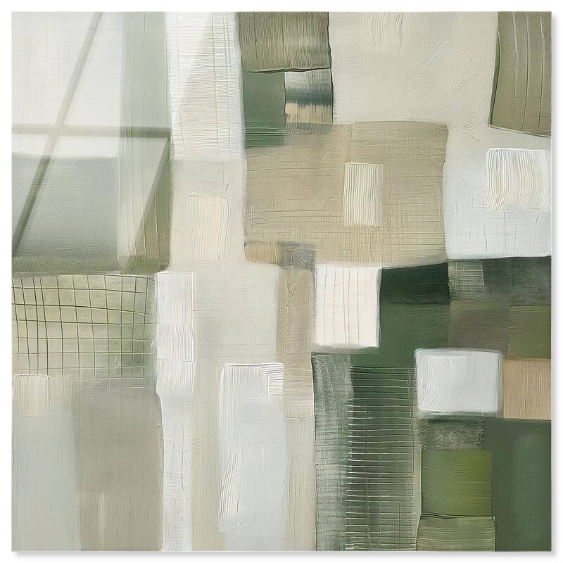 Pale Jade Green II Acrylic by Art Remedy, Ready to Hang - 20" x 20"
