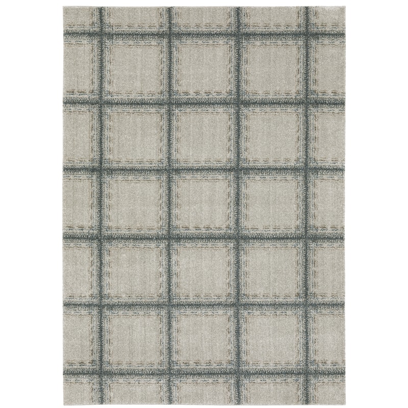 Style Haven Archer Casual Geometric Grey/ Teal Indoor Area Rug