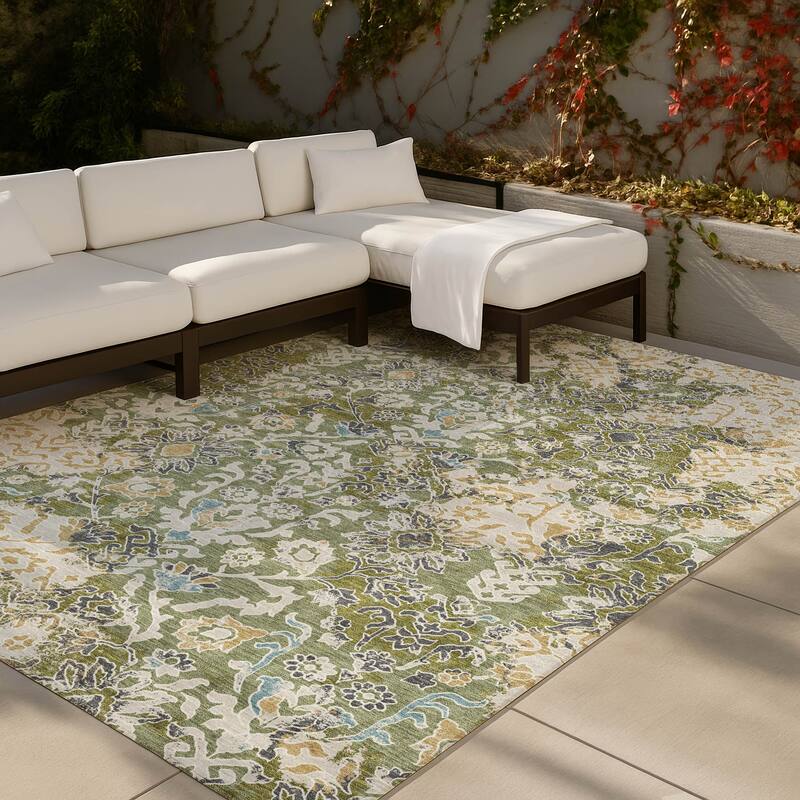 Machine Washable Indoor/ Outdoor Global Avon Chantille Rug
