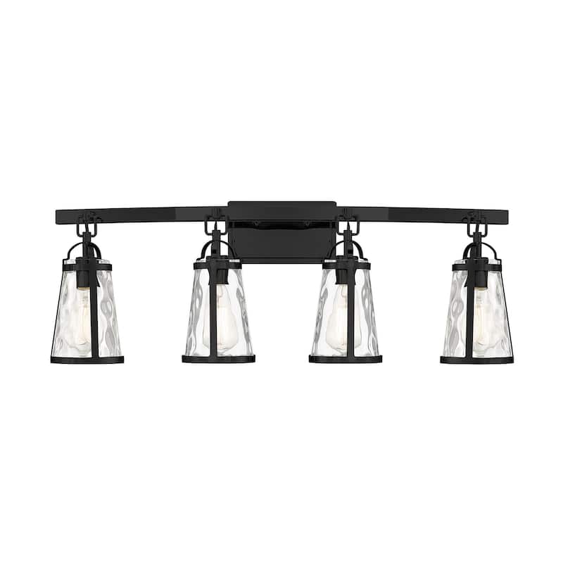 Savoy House Albany 4 Light 32" Wide Bathroom Vanity Light - Black