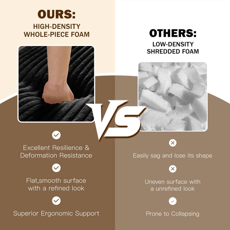 Convertible Floor Sofa with Corduroy Fabric, Twin Mattress & No Assembly