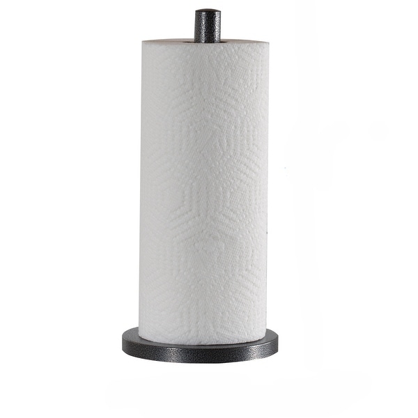 Laura Ashley Speckled Paper Towel Holder in Grey Bed Bath