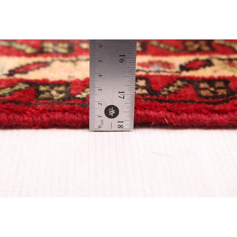 ECARPETGALLERY Hand-knotted Andelz Red Wool Rug - 2'9 x 12'10