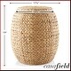 preview thumbnail 5 of 22, Round Water Hyacinth Storage BasketHamper with Lid