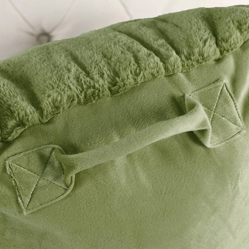Home Soft Things FoxFauxFur Bedrest